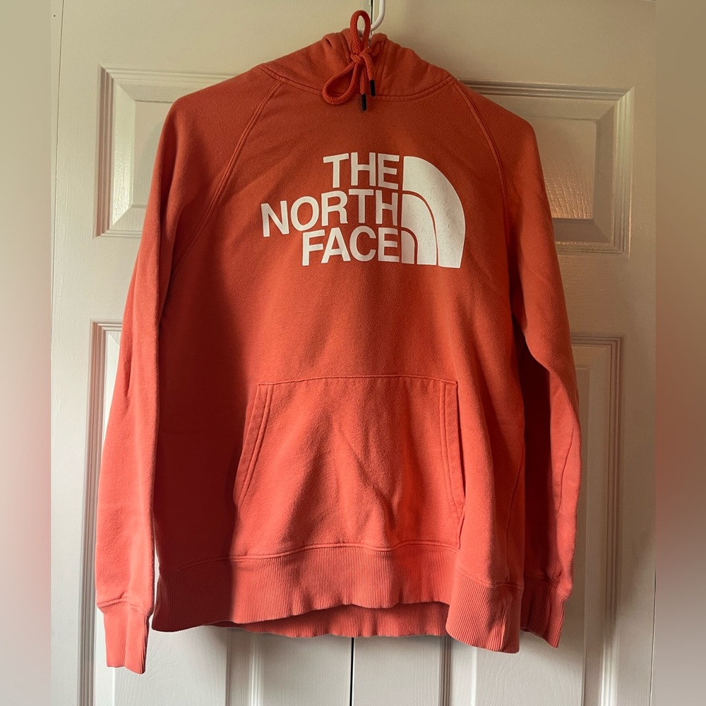 North Face Hoodie Pink Salmon Women’s size M